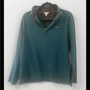VTG Calvin Klein Men's Teal Blue 1/4 Zipper Pullover Sweater Long-Sleeve